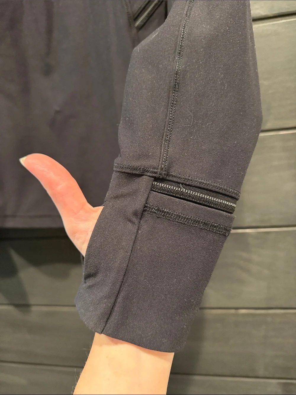 Lululemon Black Quarter-Zip Athletic Pullover